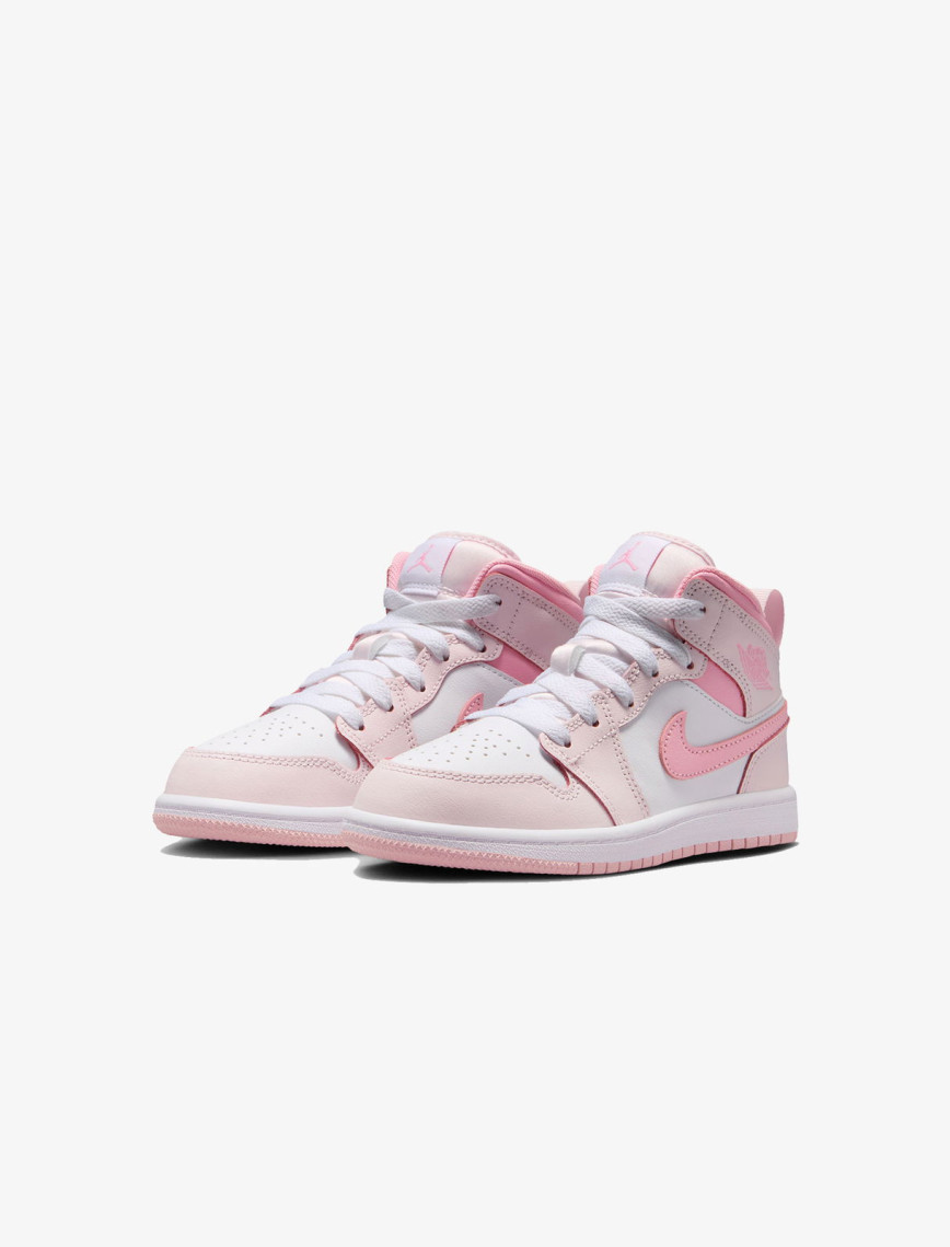Jordan 1 Mid Çocuk Pembe Spor Ayakkabı Jordan 1 Mid Çocuk Pembe Spor Ayakkabı