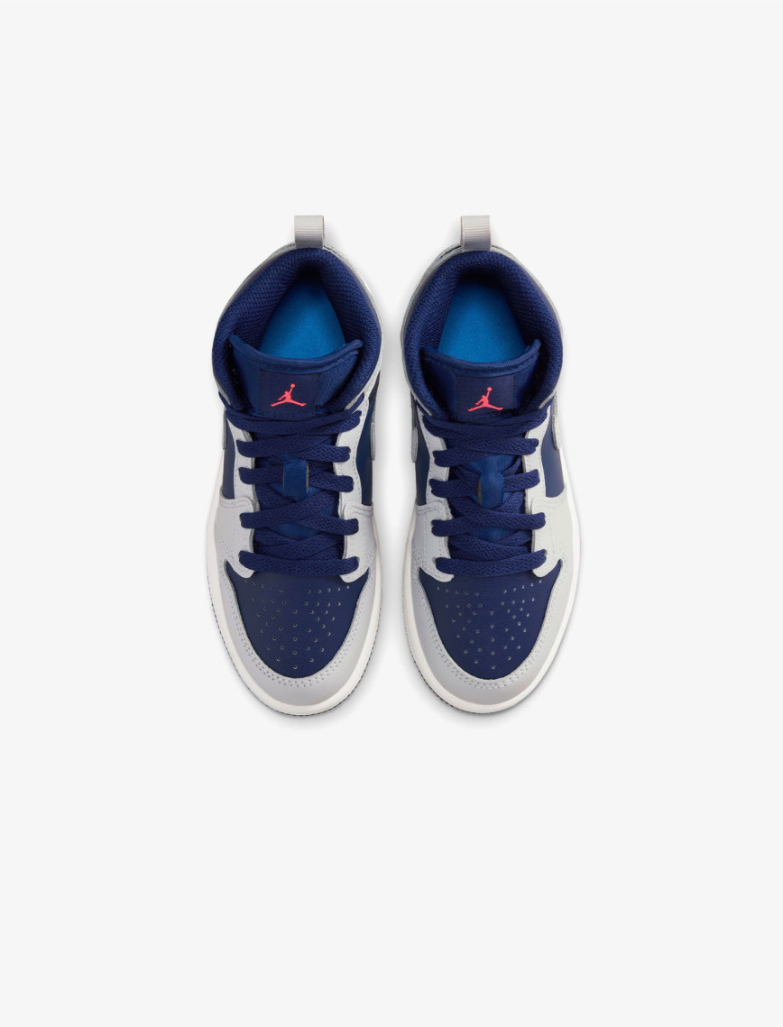 Jordan 1 Mid Çocuk Mavi Spor Ayakkabı Jordan 1 Mid Çocuk Mavi Spor Ayakkabı