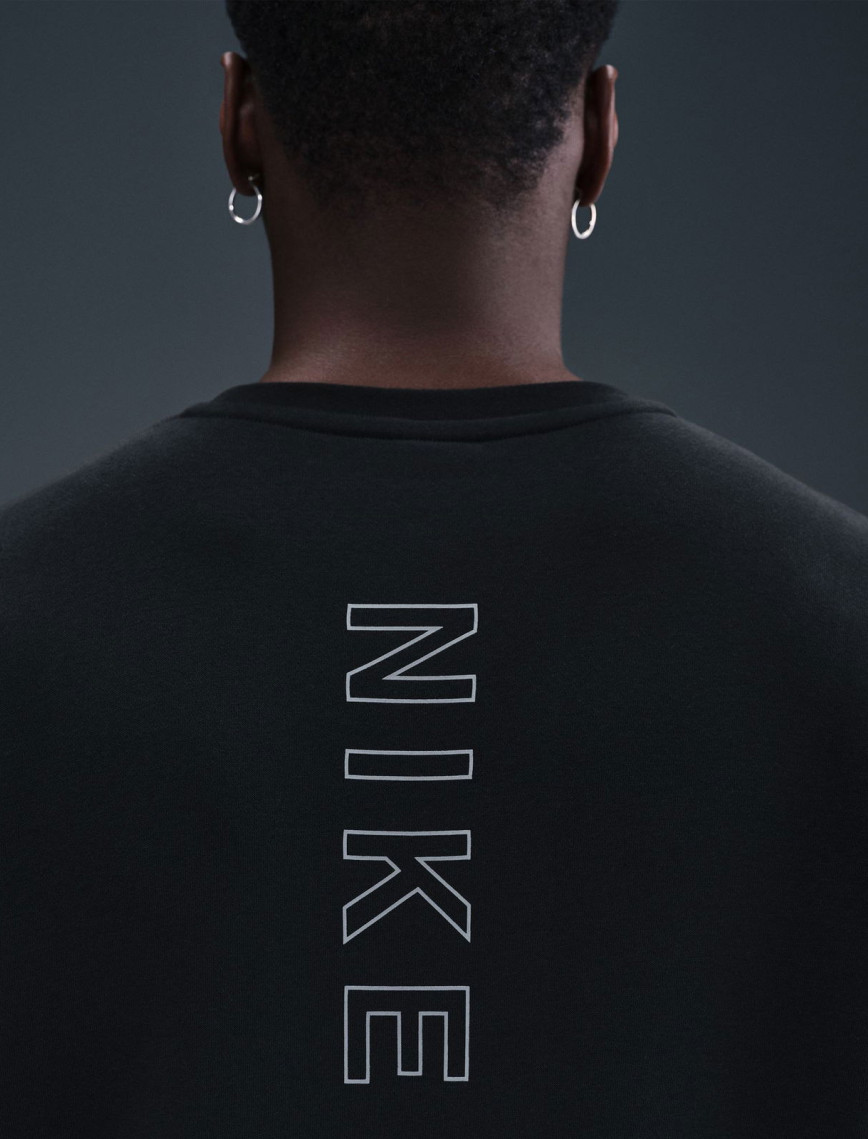 Nike Sportswear City Side Crew Fleece Erkek Siyah Sweatshirt Nike Sportswear City Side Crew Fleece Erkek Siyah Sweatshirt