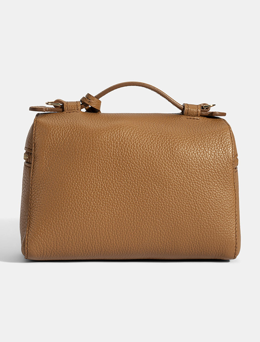 Kadın Taba Omuz Askılı Mini Deri El Çantası Kadın Taba Omuz Askılı Mini Deri El Çantası