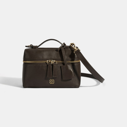 Kadın Kahve Omuz Askılı Mini Deri El Çantası