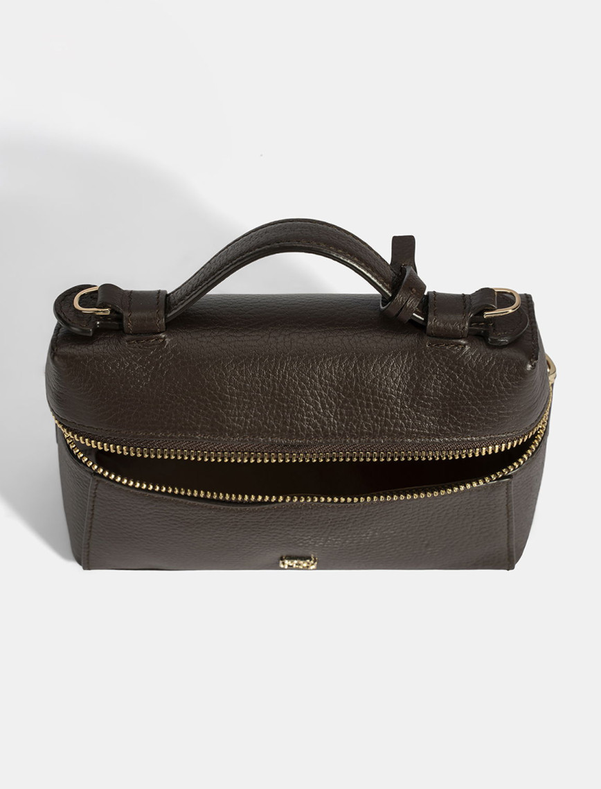 Kadın Kahve Omuz Askılı Mini Deri El Çantası Kadın Kahve Omuz Askılı Mini Deri El Çantası