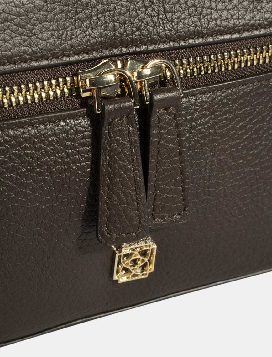 Kadın Kahve Omuz Askılı Mini Deri El Çantası Kadın Kahve Omuz Askılı Mini Deri El Çantası