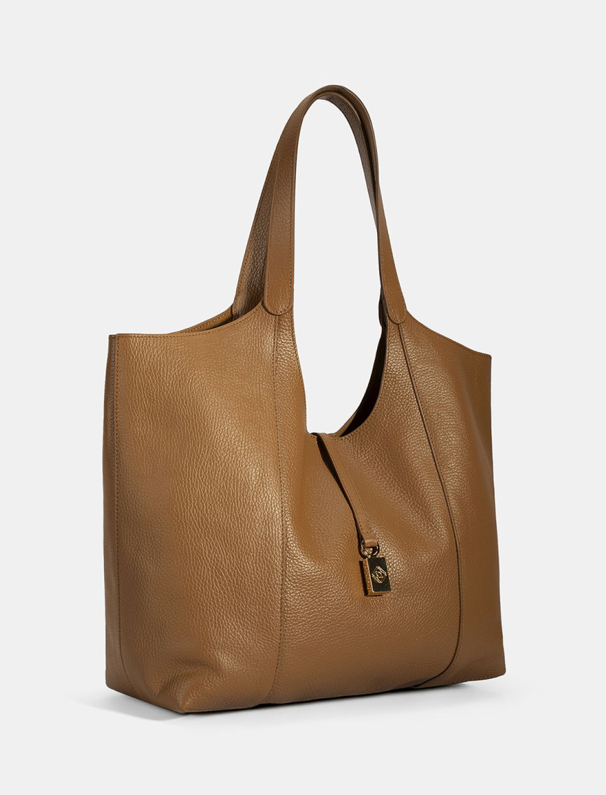 Kadın Taba Deri Hobo Çanta Kadın Taba Deri Hobo Çanta