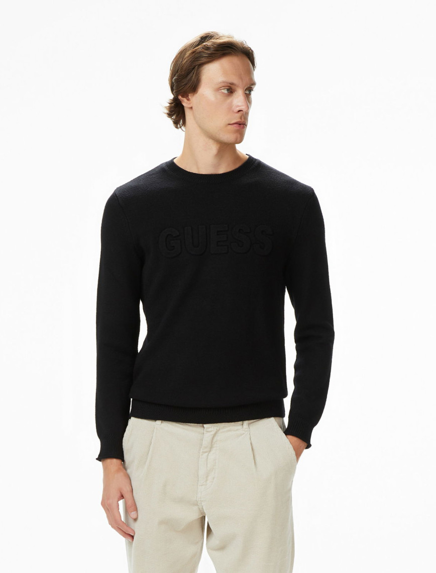 Guess Liam Erkek Siyah Triko Guess Liam Erkek Siyah Triko