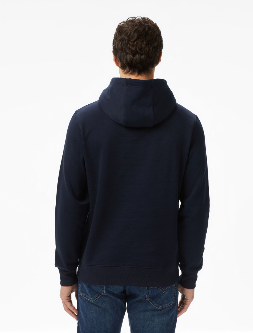 Tommy Hilfiger Oval Graphic Erkek Mavi Hoodie Tommy Hilfiger Oval Graphic Erkek Mavi Hoodie