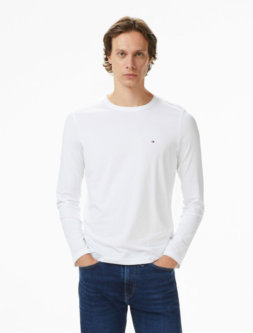 Tommy Hilfiger Stretch Slim Fit Erkek Lacivert Sweatshirt Tommy Hilfiger Stretch Slim Fit Erkek Lacivert Sweatshirt
