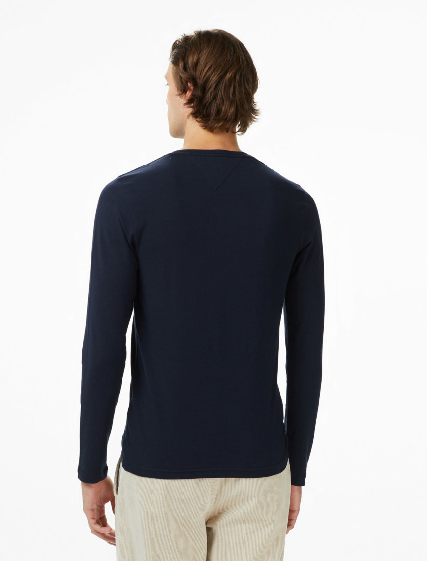 Tommy Hilfiger Stretch Slim Fit Erkek Lacivert Sweatshirt Tommy Hilfiger Stretch Slim Fit Erkek Lacivert Sweatshirt