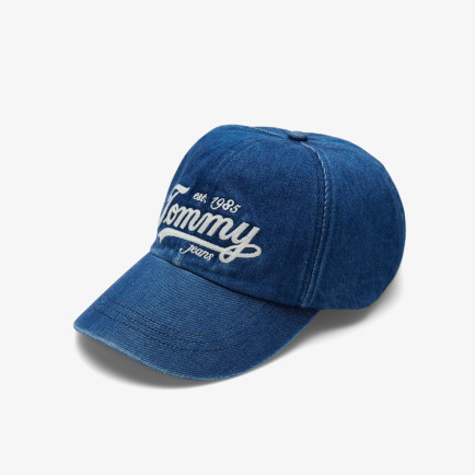 Tommy Jeans Archive Script Denim Erkek Mavi Şapka Tommy Jeans Archive Script Denim Erkek Mavi Şapka
