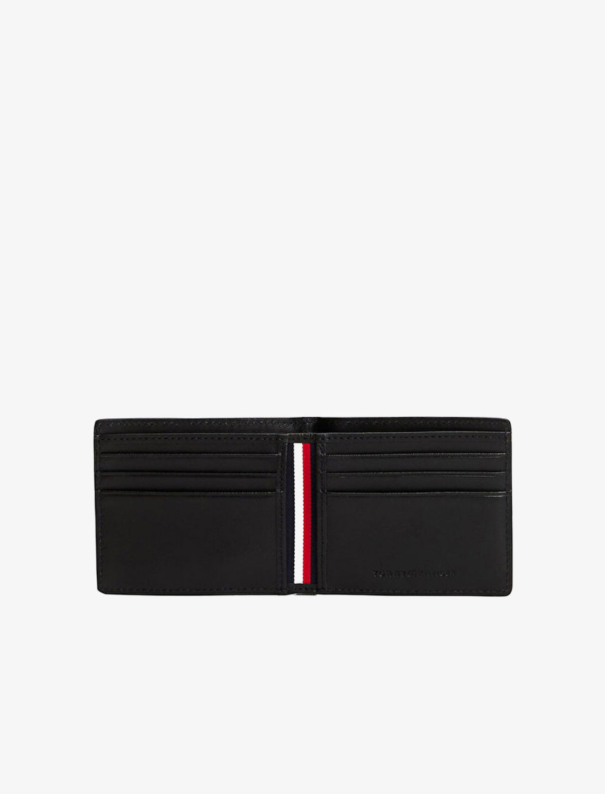 Tommy Hilfiger Woven Texture Mini Erkek Siyah Cüzdan Tommy Hilfiger Woven Texture Mini Erkek Siyah Cüzdan
