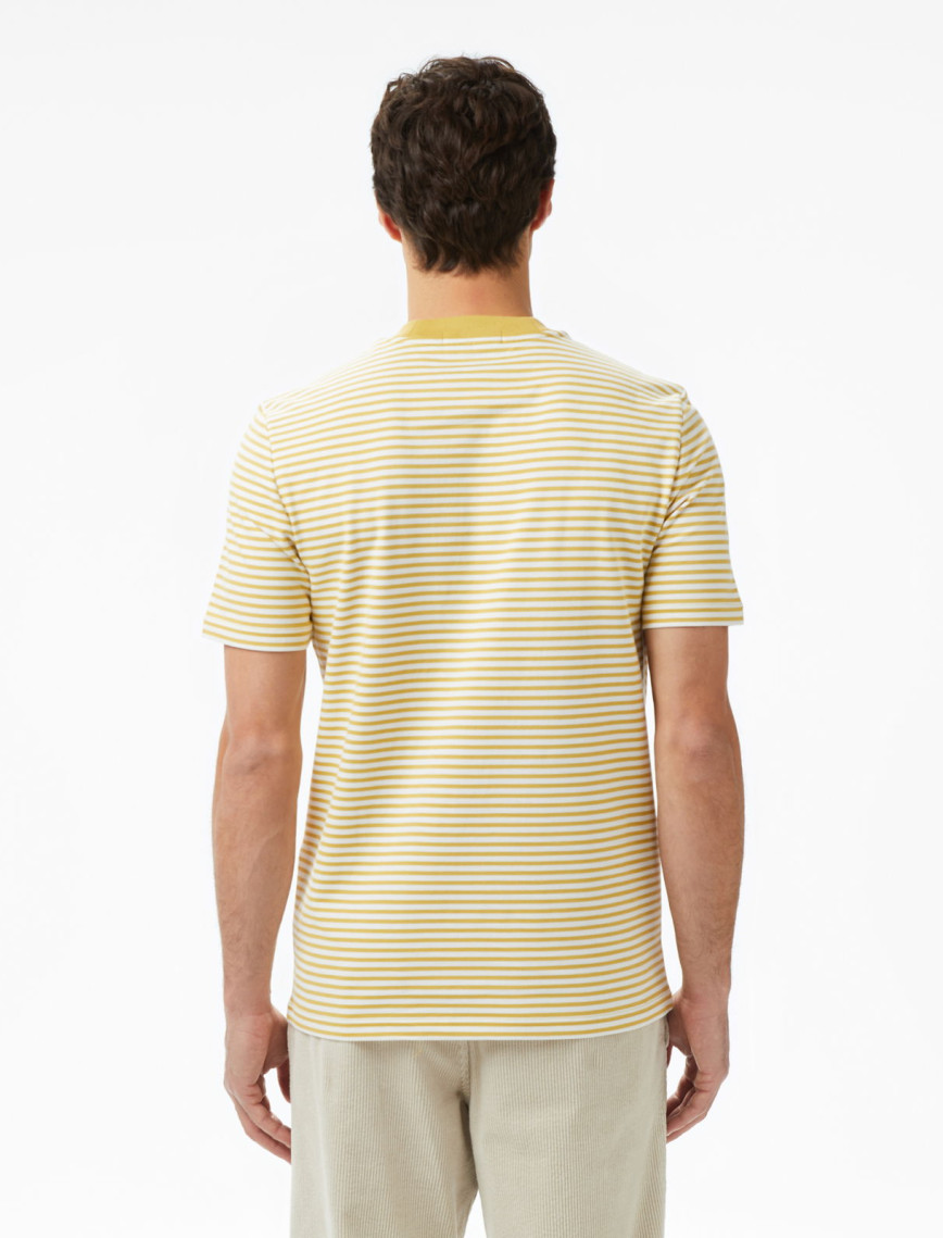 Fred Perry Fine Stripe Erkek Sarı T-Shirt Fred Perry Fine Stripe Erkek Sarı T-Shirt