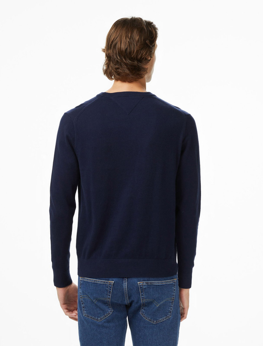 Tommy Hilfiger Pima Mainline Cashmere Erkek Mavi Hırka Tommy Hilfiger Pima Mainline Cashmere Erkek Mavi Hırka