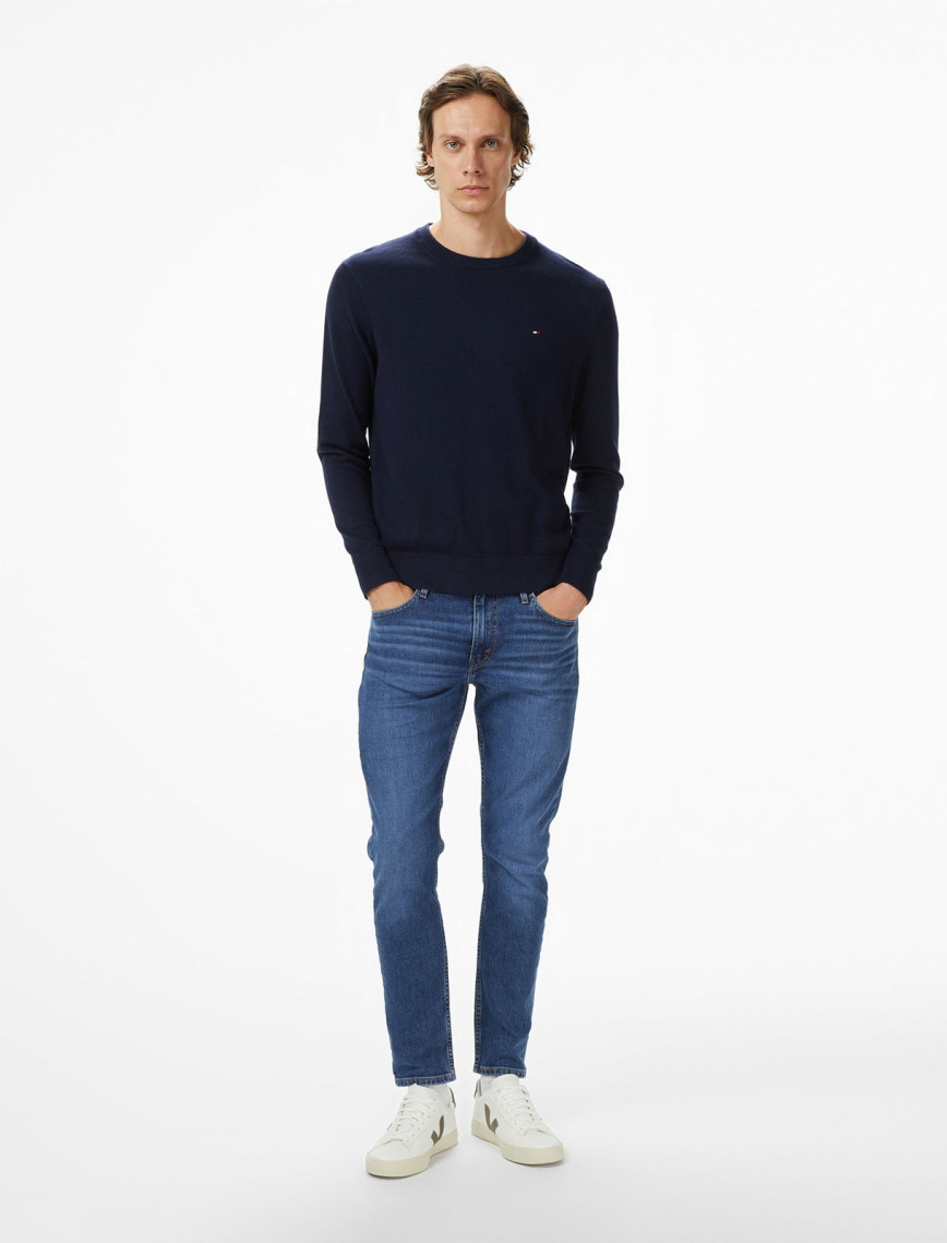 Tommy Hilfiger Pima Mainline Cashmere Erkek Mavi Hırka Tommy Hilfiger Pima Mainline Cashmere Erkek Mavi Hırka