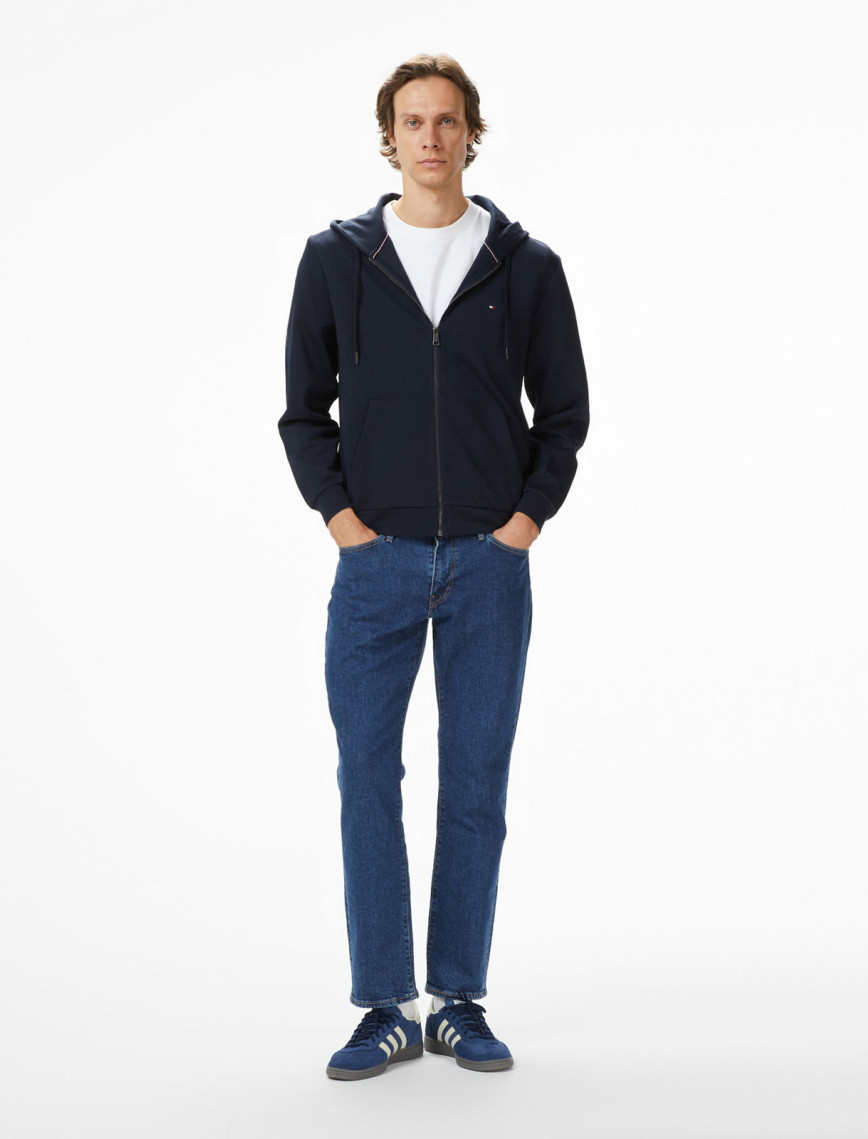 Tommy Hilfiger Essential İntechno Through Erkek Mavi Sweatshirt Tommy Hilfiger Essential İntechno Through Erkek Mavi Sweatshirt