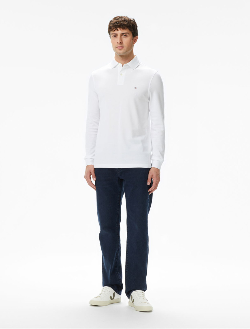 Tommy Hilfiger 1985 Regular Core Essentials Erkek Beyaz Polo Tommy Hilfiger 1985 Regular Core Essentials Erkek Beyaz Polo