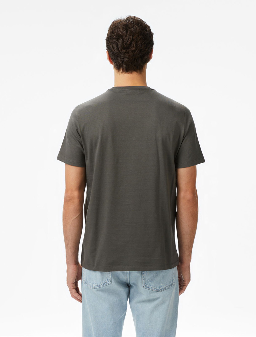Calvin Klein Classic Monogram Erkek Gri T-Shirt Calvin Klein Classic Monogram Erkek Gri T-Shirt