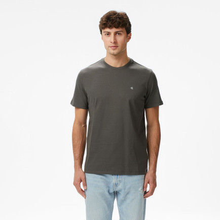 Calvin Klein Classic Monogram Erkek Gri T-Shirt