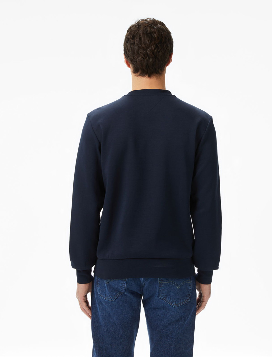 Tommy Hilfiger Nylon Applique İntechno Erkek Mavi Sweatshirt Tommy Hilfiger Nylon Applique İntechno Erkek Mavi Sweatshirt