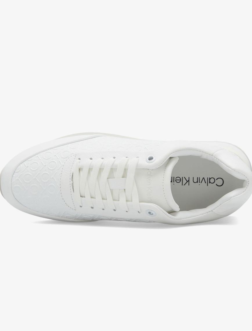 Calvin Klein Runner Lace Up Mono Kadın Beyaz Sneaker Calvin Klein Runner Lace Up Mono Kadın Beyaz Sneaker