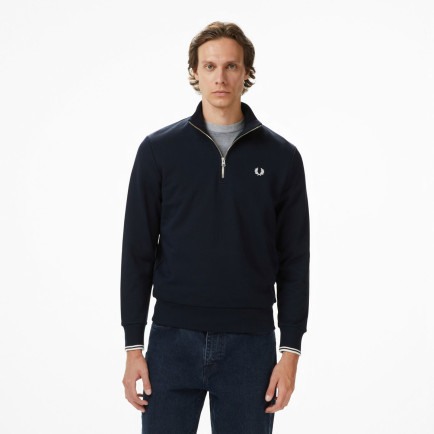 Fred Perry Half Zip Erkek Lacivert Sweatshirt Fred Perry Half Zip Erkek Lacivert Sweatshirt