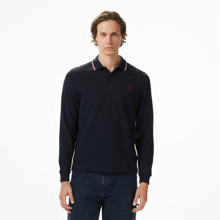 Fred Perry Twin Tipped Erkek Renkli Uzun Kollu Polo Fred Perry Twin Tipped Erkek Renkli Uzun Kollu Polo