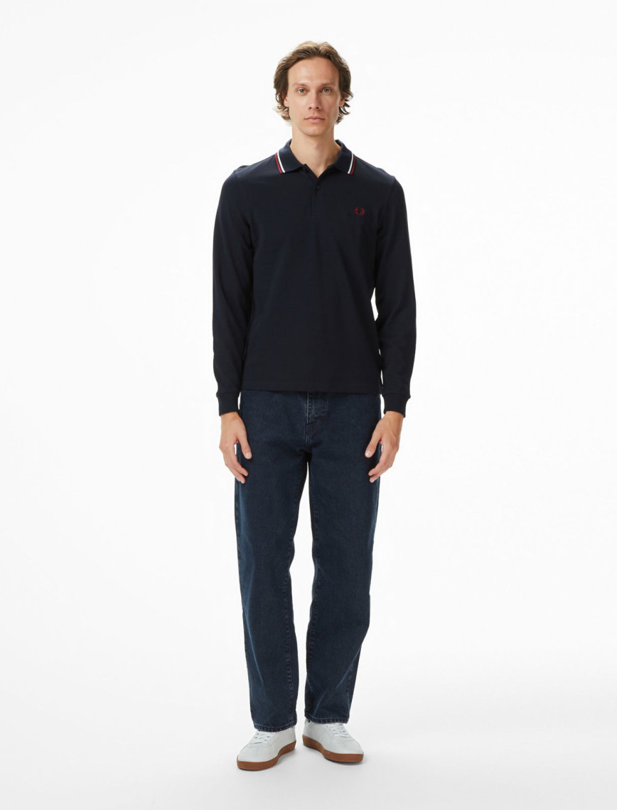 Fred Perry Twin Tipped Erkek Renkli Uzun Kollu Polo Fred Perry Twin Tipped Erkek Renkli Uzun Kollu Polo
