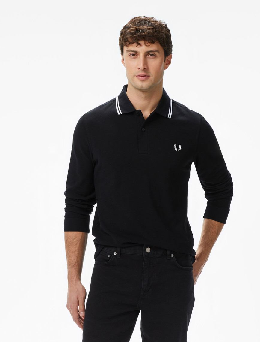 Fred Perry Twin Tipped Erkek Renkli Uzun Kollu Polo Fred Perry Twin Tipped Erkek Renkli Uzun Kollu Polo