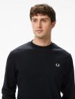 Fred Perry Crew Neck Erkek Siyah Sweatshirt Fred Perry Crew Neck Erkek Siyah Sweatshirt