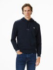 Fred Perry Tipped Hooded Erkek Lacivert Sweatshirt Fred Perry Tipped Hooded Erkek Lacivert Sweatshirt