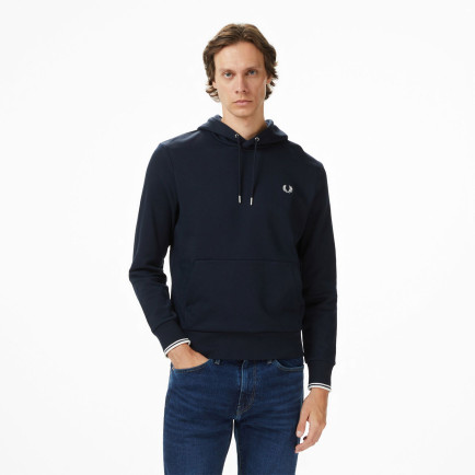 Fred Perry Tipped Hooded Erkek Lacivert Sweatshirt Fred Perry Tipped Hooded Erkek Lacivert Sweatshirt
