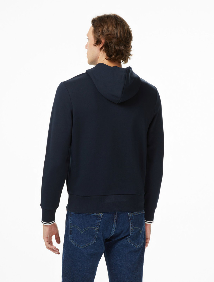Fred Perry Tipped Hooded Erkek Lacivert Sweatshirt Fred Perry Tipped Hooded Erkek Lacivert Sweatshirt