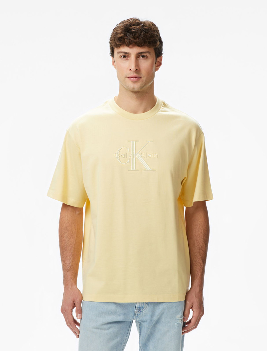 Calvin Klein Low Erkek Bej T-Shirt Calvin Klein Low Erkek Bej T-Shirt