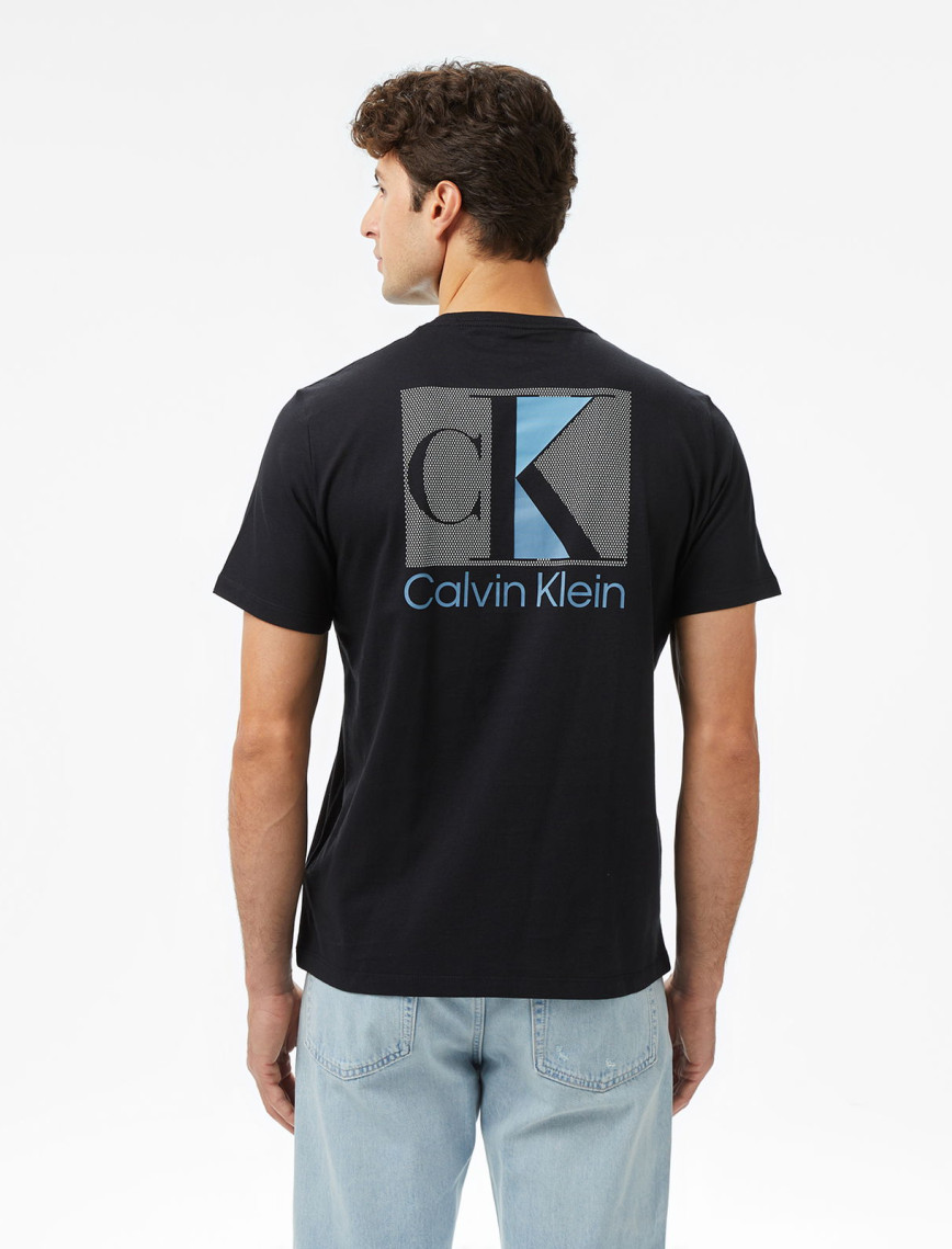 Calvin Klein Abstract Graphic Erkek Siyah T-Shirt Calvin Klein Abstract Graphic Erkek Siyah T-Shirt