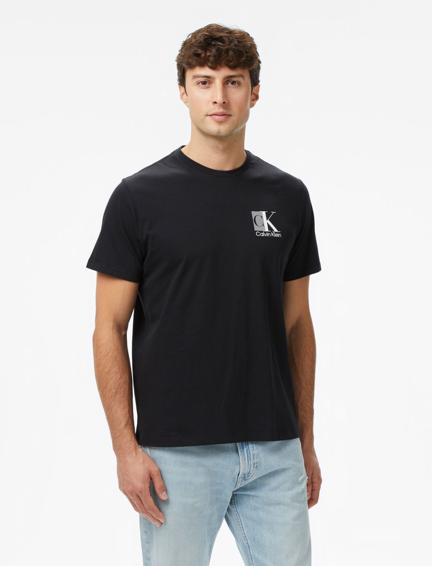Calvin Klein Abstract Graphic Erkek Siyah T-Shirt Calvin Klein Abstract Graphic Erkek Siyah T-Shirt