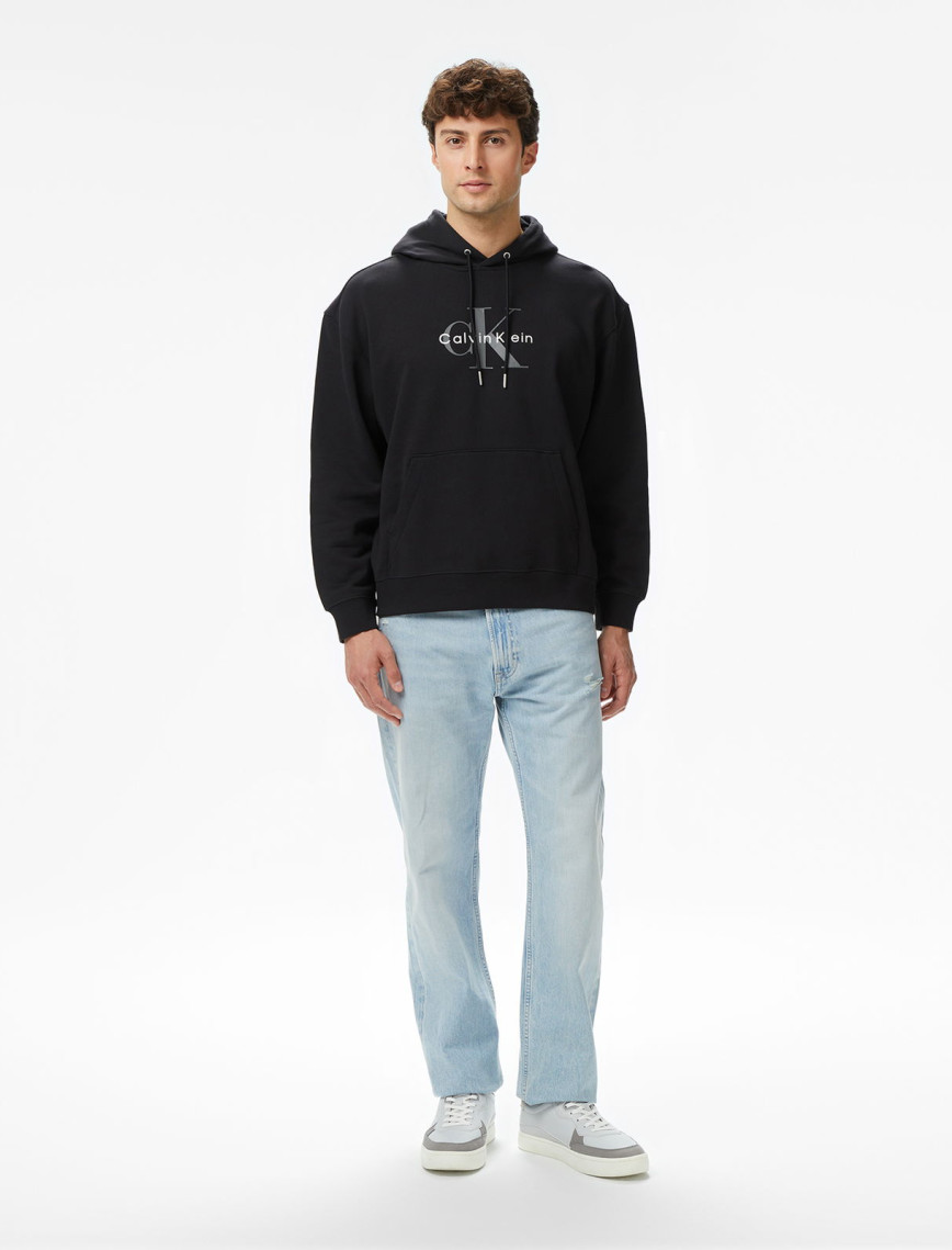 Calvin Klein Monologo Terry Erkek Siyah Sweatshirt Calvin Klein Monologo Terry Erkek Siyah Sweatshirt