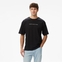 Tommy Hilfiger Logo Erkek Siyah T-Shirt Tommy Hilfiger Logo Erkek Siyah T-Shirt
