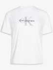 Calvin Klein Hero Classic Monologo Kadın Beyaz T-Shirt Calvin Klein Hero Classic Monologo Kadın Beyaz T-Shirt