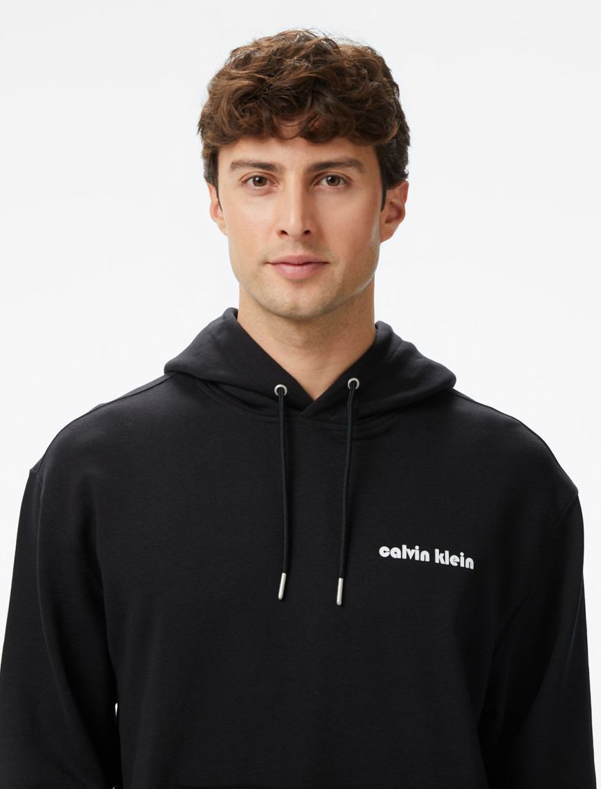Calvin Klein Terry Bauhaus Erkek Siyah Sweatshirt Calvin Klein Terry Bauhaus Erkek Siyah Sweatshirt