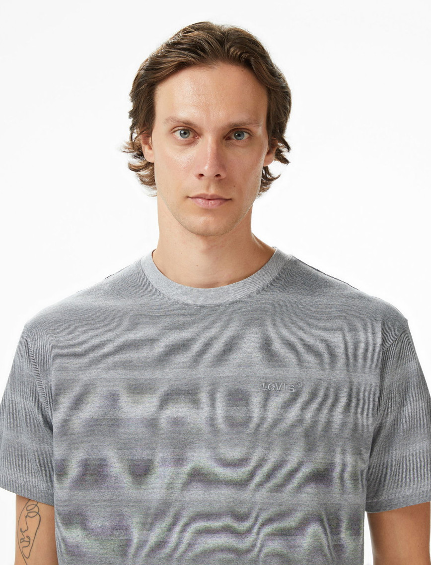 Levi's Vintage Mammoth Stripe Erkek Gri T-Shirt Levi's Vintage Mammoth Stripe Erkek Gri T-Shirt