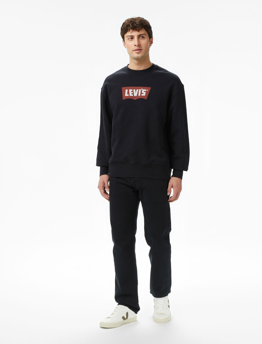 Levi's Premium Graphic Crew Erkek Siyah Sweatshirt Levi's Premium Graphic Crew Erkek Siyah Sweatshirt