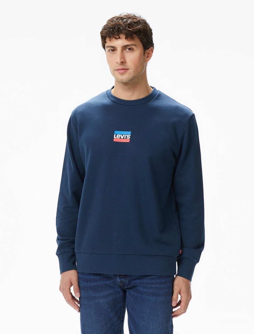 Levi's Graphic Crew Erkek Mavi Sweatshirt Levi's Graphic Crew Erkek Mavi Sweatshirt