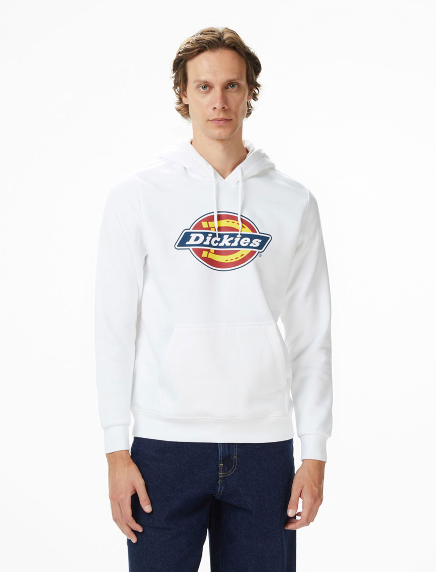 Dickies İcon Logo Erkek Beyaz Sweatshirt
