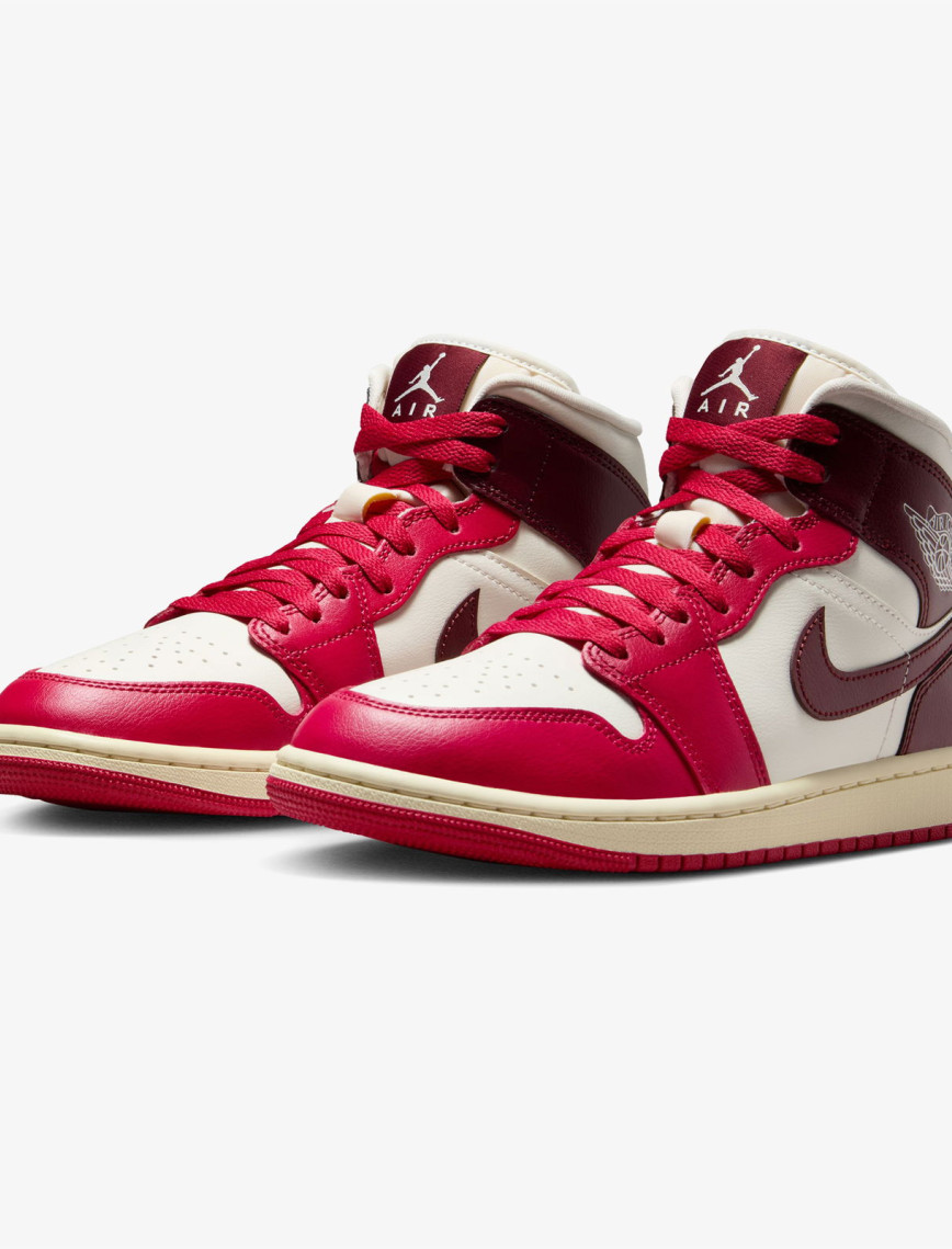 Jordan Air 1 Mid Kadın Krem Rengi Spor Ayakkabı