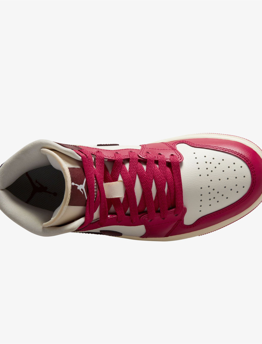 Jordan Air 1 Mid Kadın Krem Rengi Spor Ayakkabı