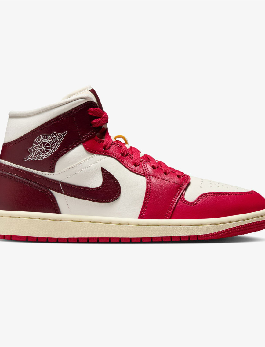 Jordan Air 1 Mid Kadın Krem Rengi Spor Ayakkabı