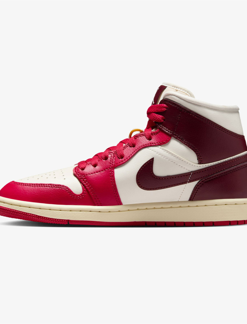 Jordan Air 1 Mid Kadın Krem Rengi Spor Ayakkabı