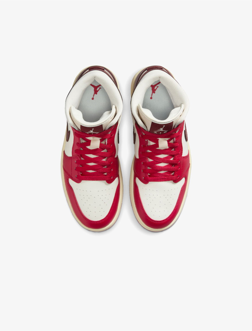 Jordan Air 1 Mid Kadın Krem Rengi Spor Ayakkabı