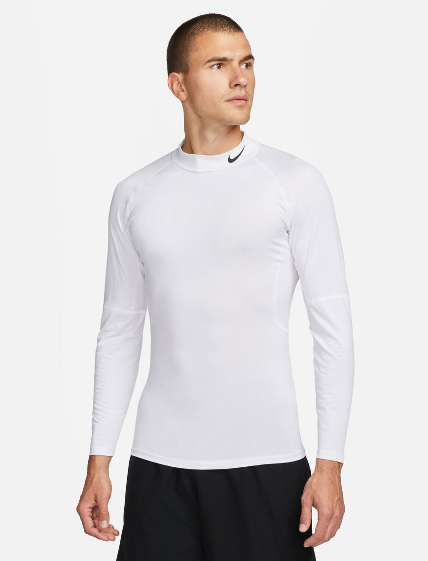 Nike Pro Dri-Fit Erkek Beyaz Uzun Kollu T-Shirt Nike Pro Dri-Fit Erkek Beyaz Uzun Kollu T-Shirt
