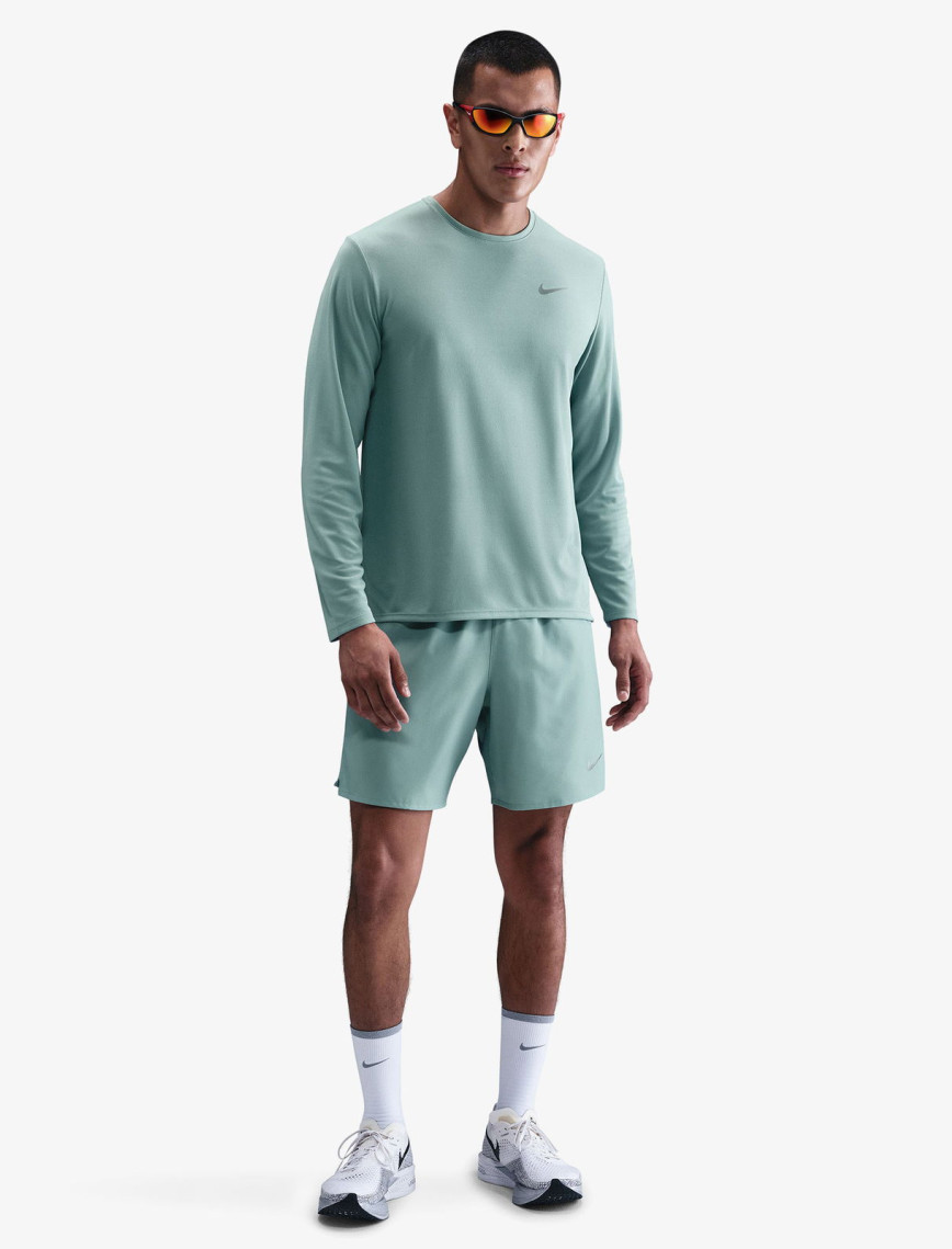 Nike Dri-Fit Miler Erkek Yeşil Uzun Kollu T-Shirt Nike Dri-Fit Miler Erkek Yeşil Uzun Kollu T-Shirt