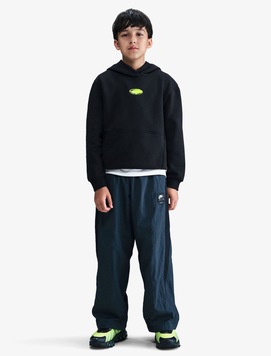 Nike Sportswear Club Fleece Çocuk Siyah Kapüşonlu Eşofman Üstü Nike Sportswear Club Fleece Çocuk Siyah Kapüşonlu Eşofman Üstü